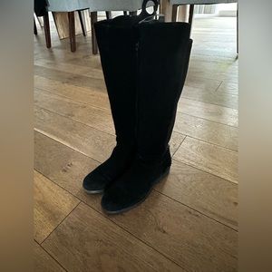 Suede Waterproof Riding Boots